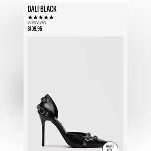 Steven Madden Dali in black. Size 8. Gently used.
